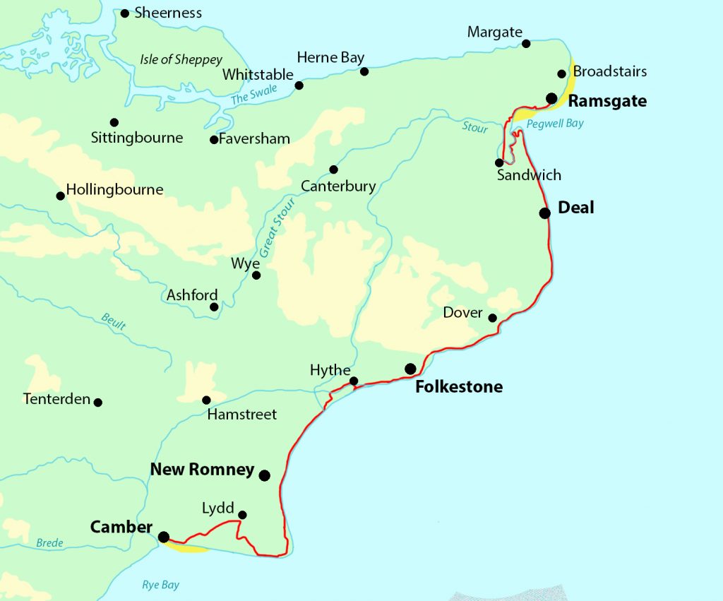Cycle Fixit Herne Bay & Hythe East Kent Map