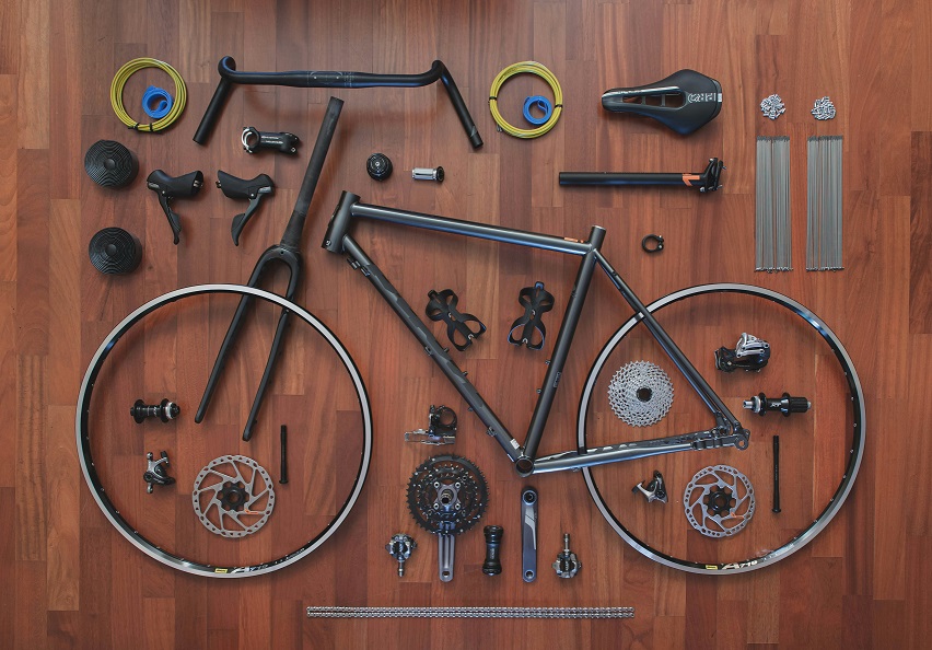 Cycle Fixit Hythe, Herne Bay, bike parts on floor
